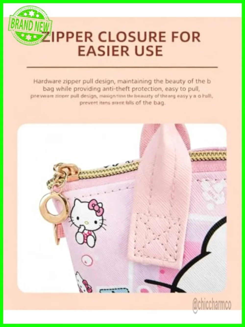 Cartoon Crossbody Tote Bag PU Leather Satchel Detachable Strap